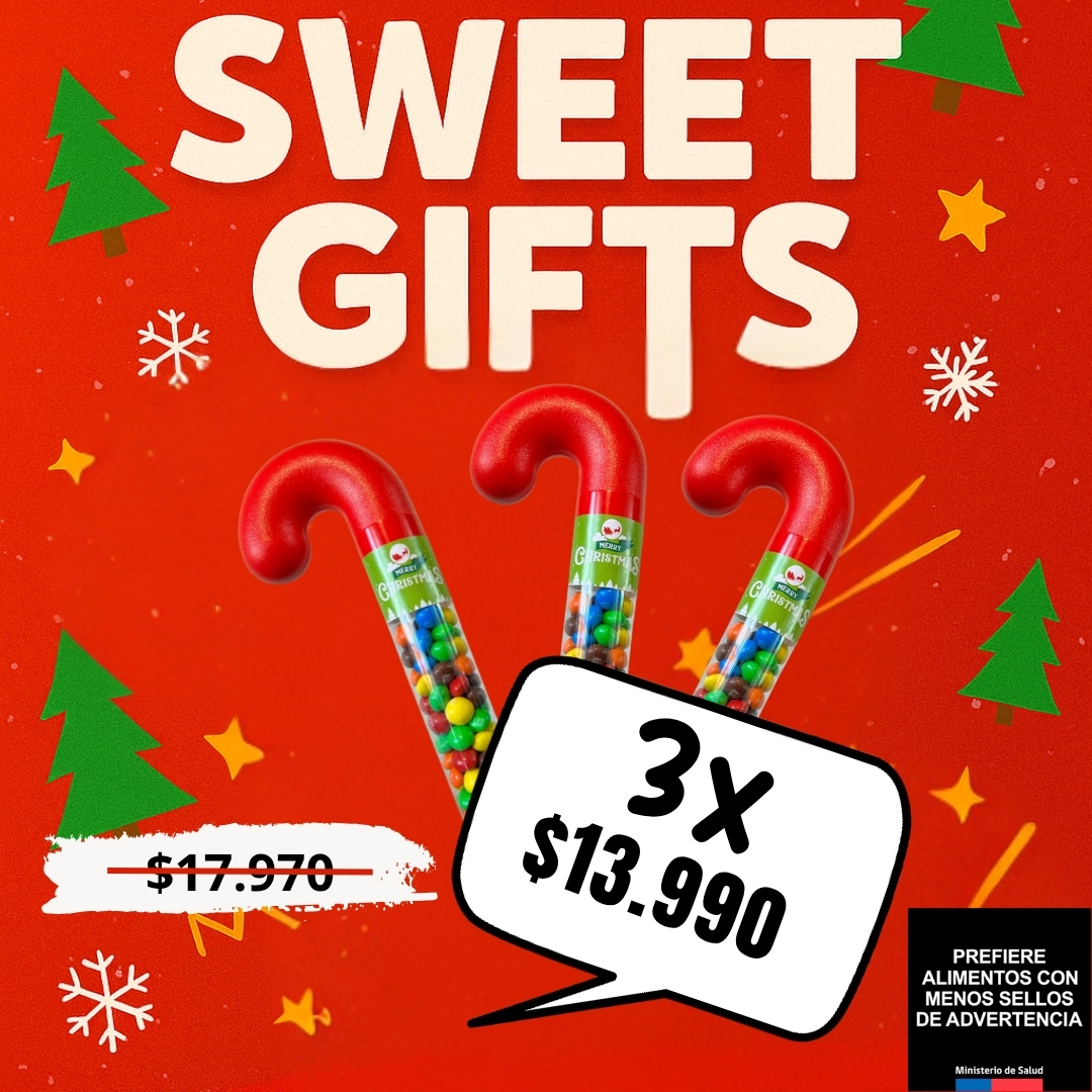 Bastones navideños 3x