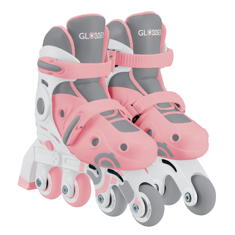 Patines en Línea Infantiles 2 en 1 Globber Rosado  