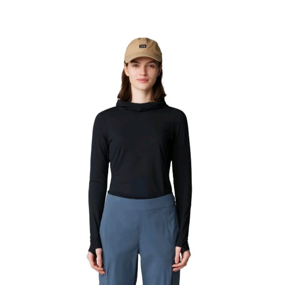 POLAR MUJER BUTTER UP NEGRO  MOUNTAIN HARDWEAR 