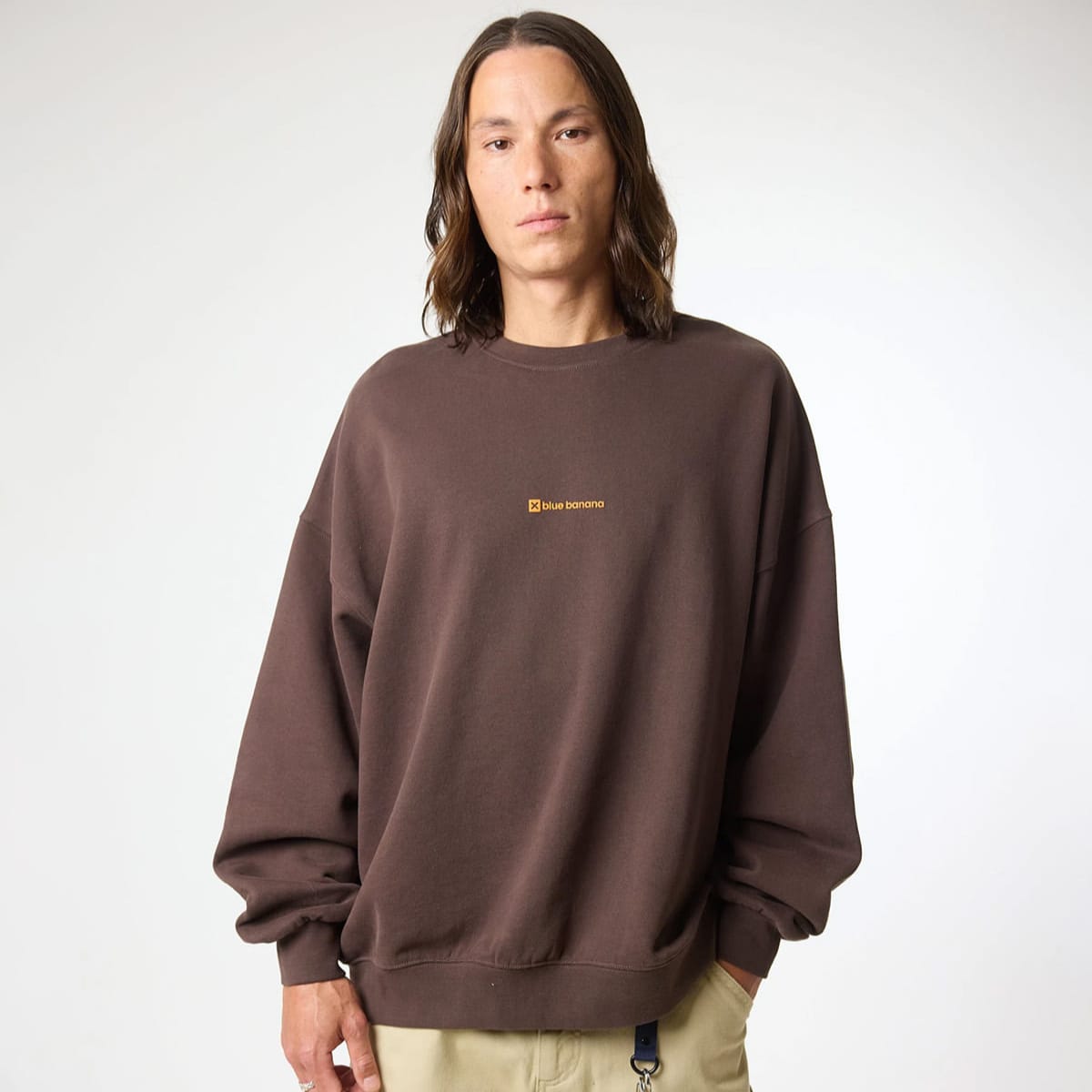 Poleron Crew Unisex Clean Crew Blue Banana