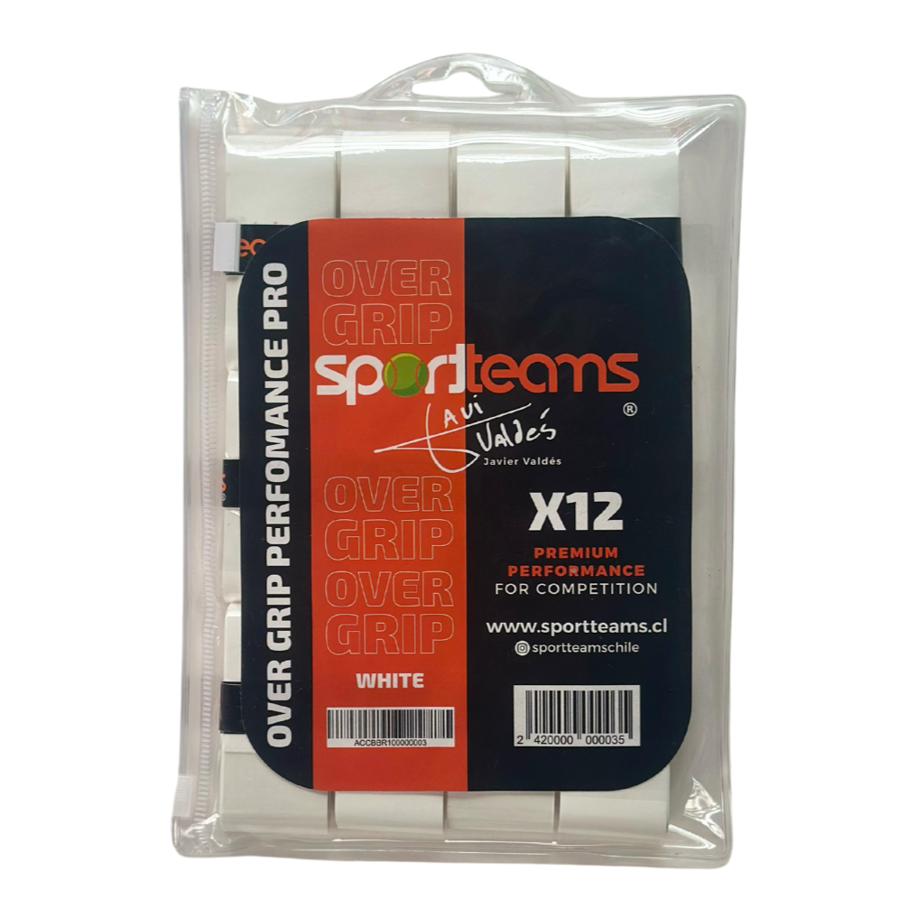 OVERGRIPS SPORTTEAMS BLANCO X12