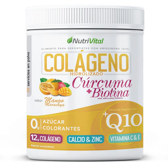 Colágeno Hidrolizado Q10 + Cúrcuma y Biotina