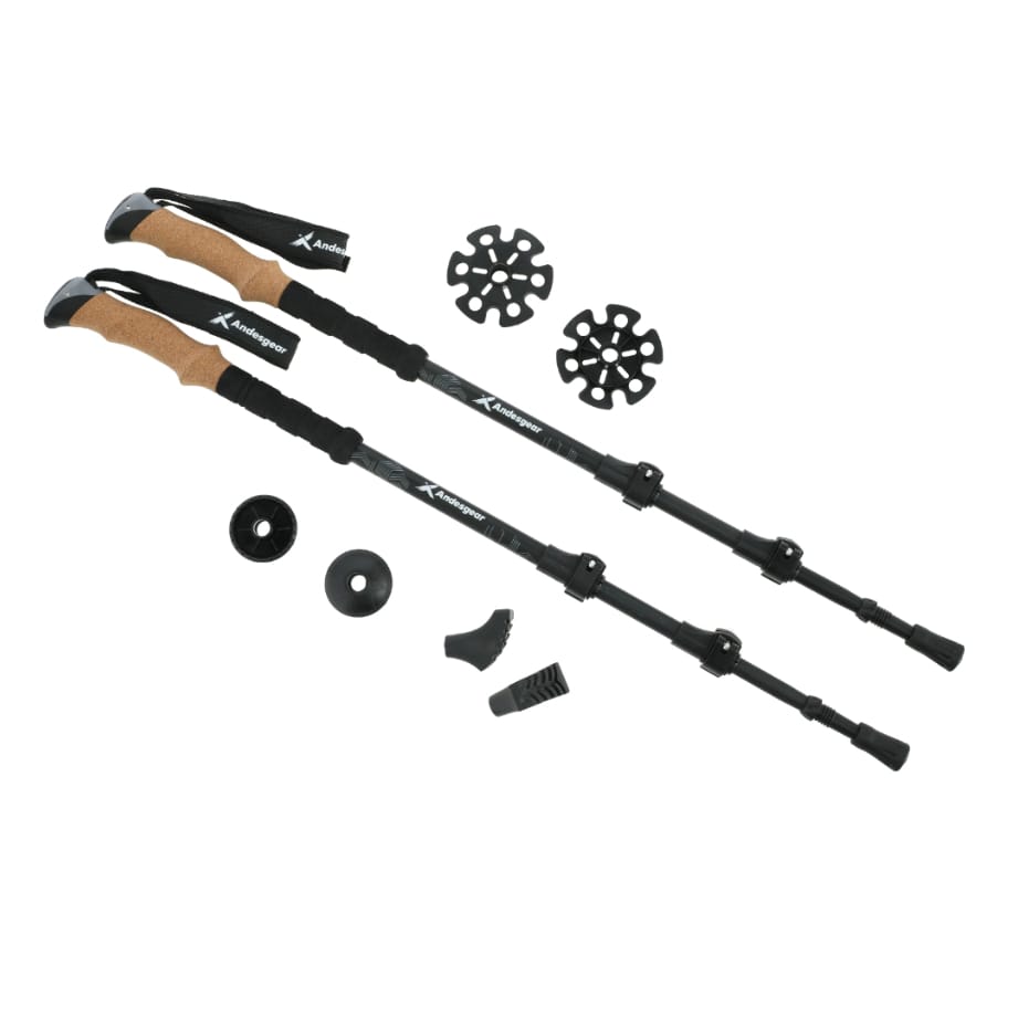 Bastones (par) aluminio trekking Huerquehue