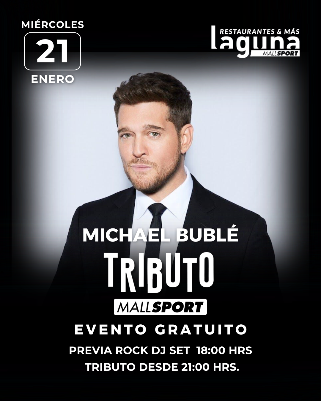 Michael Bublé se toma el verano: swing, música en vivo y atardecer en la Laguna de Mall Sport